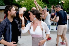 Beim Salsakonzert am Muikpavillon Baileo